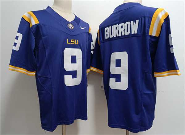 Mens LSU Tigers #9 Joe Burreaux Purple 2023 Stitched Baseball Jersey Dzhi->lsu tigers->NCAA Jersey